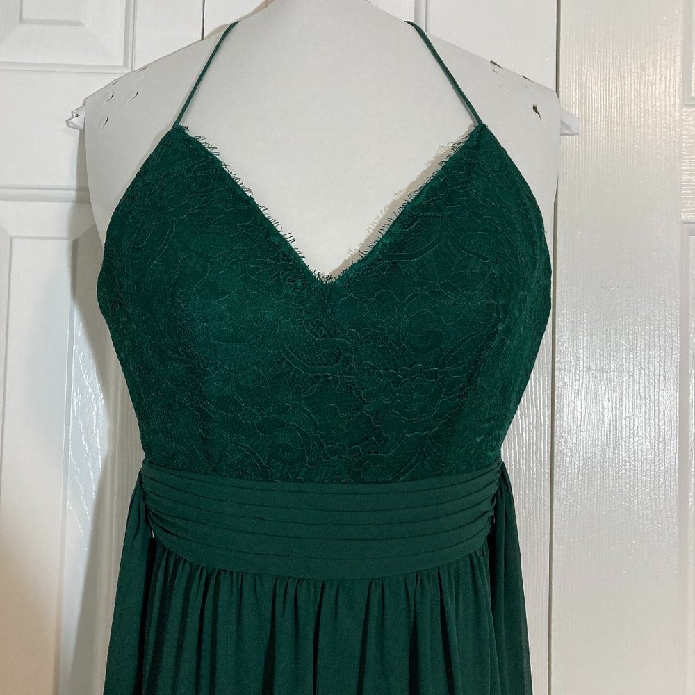 B2 Jasmine Hunter Green Bridesmaid Dress